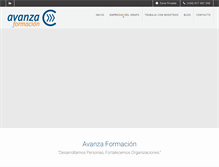 Tablet Screenshot of institutoavanza.com